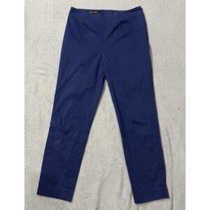 Brooks Brothers‎ Carlo Bonomi Blue Pants Women's Size 2 Hip Zip Closure